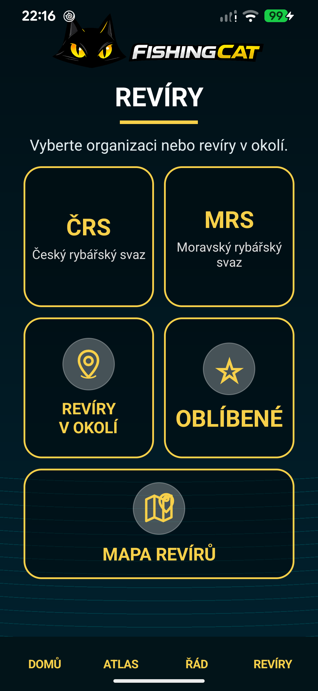 K čemu je dobrá aplikace FishingCat Revíry? Jak vám pomůže najít revír