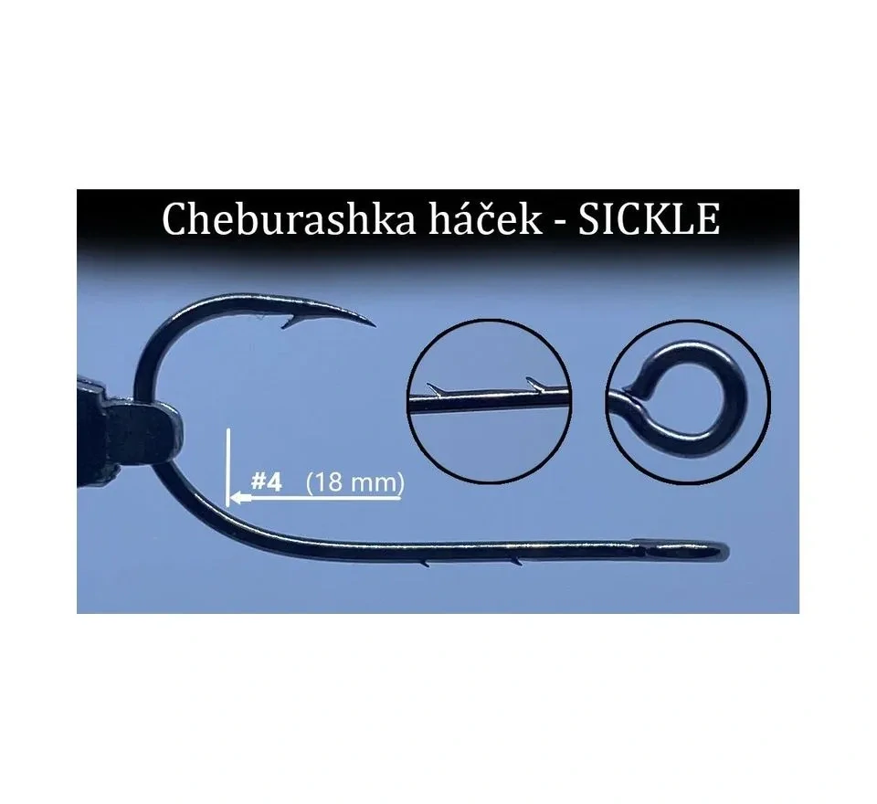 Jigovky Háček Cheburashka Sickle #5/0, 10ks