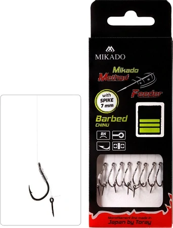 Mikado Method Feeder Návazec 8 ks 10 cm s trnem 0,28 mm vel.6