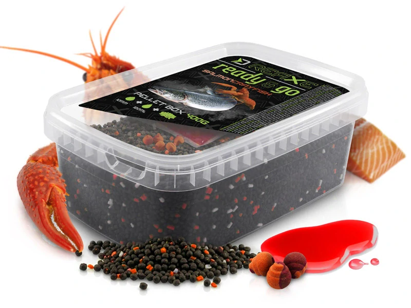 Pellet box Delphin Reaxe READY&GO Losos-Rak/400g