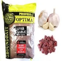 Návnada Rybářská Profess Optima 1kg - Játra / Česnek