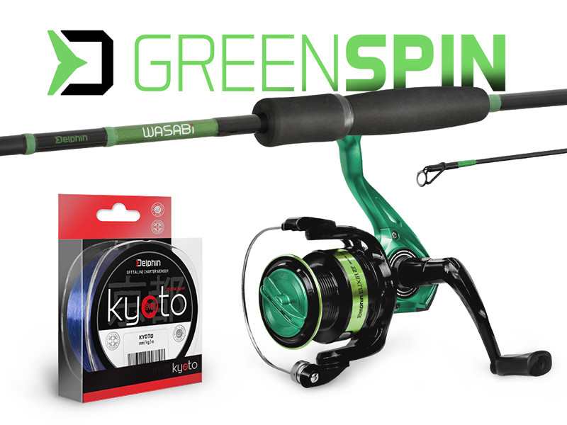 Delphin Přívlačový set GreenSpin 210cm 30g + 2T + 0,234mm