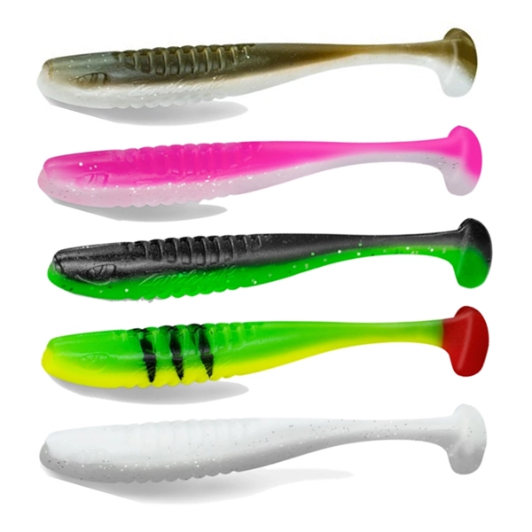 Top mix nástrah Delphin ZANDERA UVs / 5ks 15cm/Yeti + Booty + Candy + Perchy + Forester