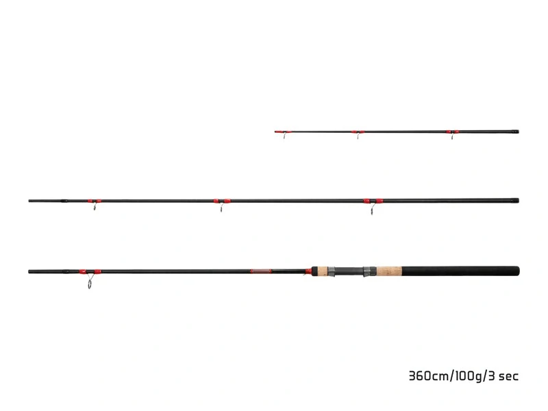 Delphin LEEDER Feeder + 2 špičky 360cm/100g/3 díly