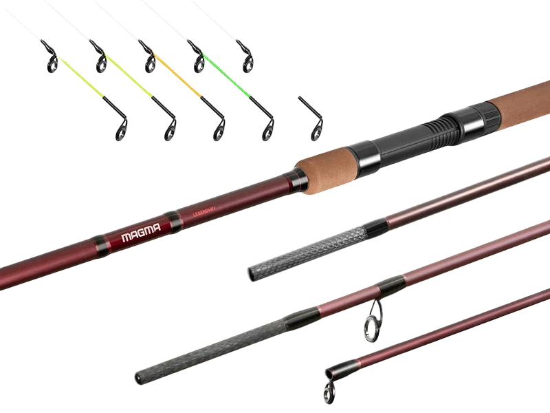 Feeder set Delphin MAGMA DUO 3,2–3,6 m 100 g + naviják EPIX 5T 5000 (kompletní výbava)