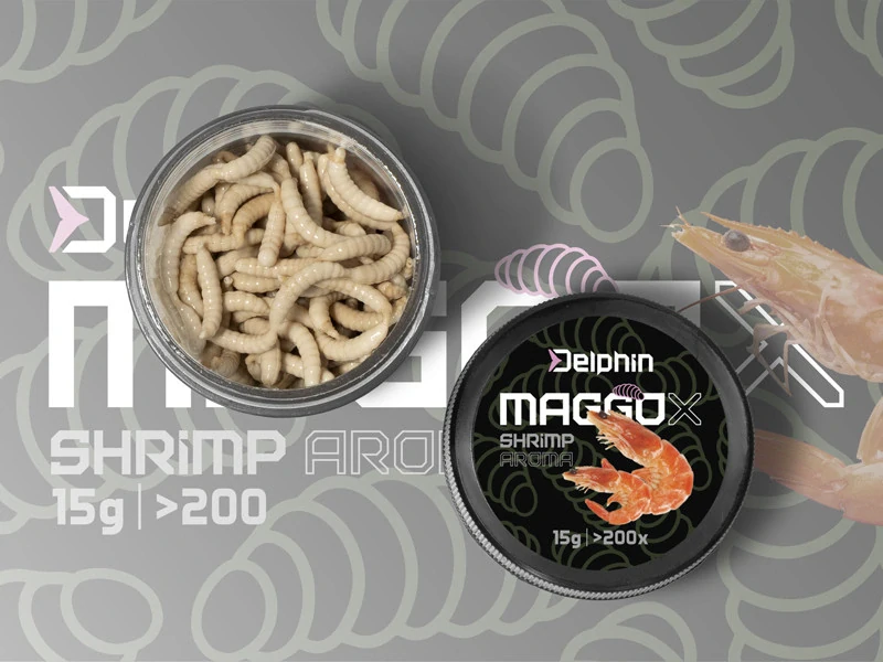 Umělá nástraha Delphin MaggoX Pop Up Kreveta