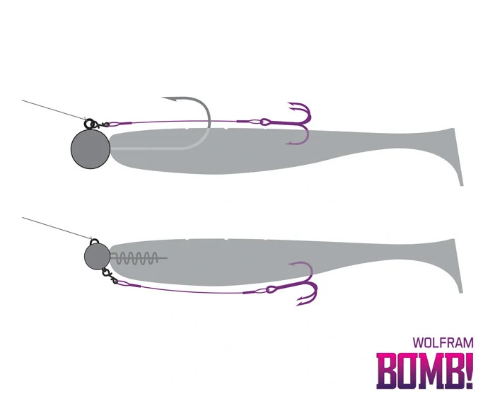 BOMB! Twisto RIGS Wolfram / 3ks #1/12cm