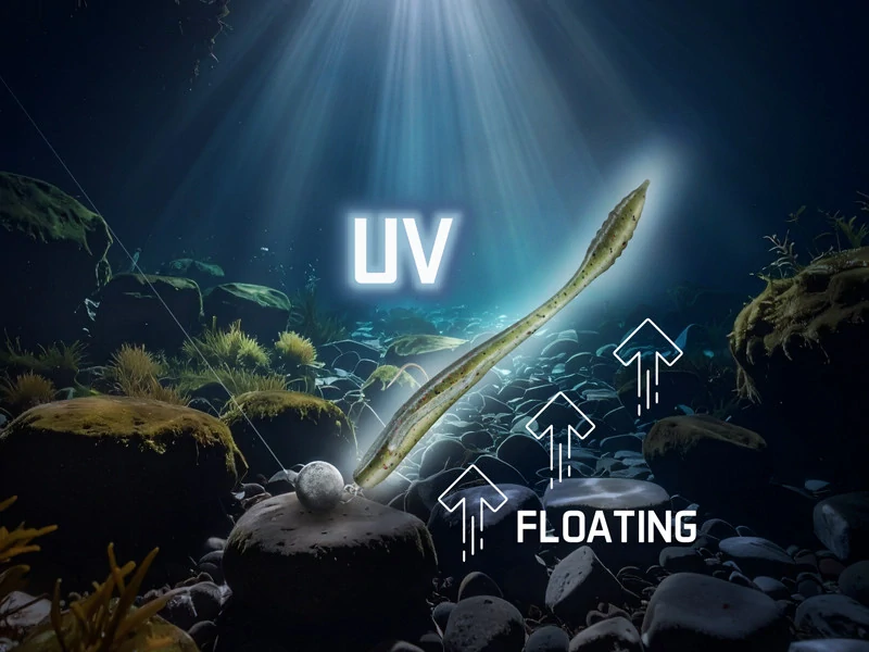 Umělá nástraha Delphin TOXIN UVs / 8cm