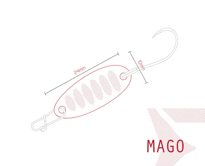 Plandavka Delphin MAGO 2g WAMP Hook #8