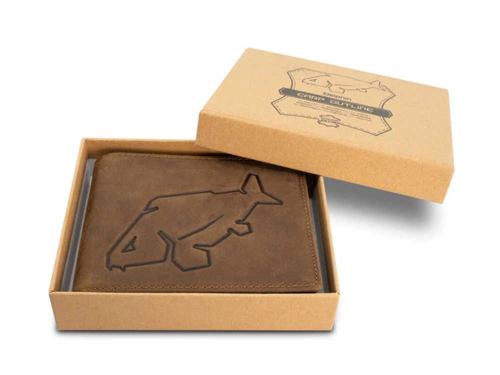 Kožená peněženka Delphin CARP OutLINE