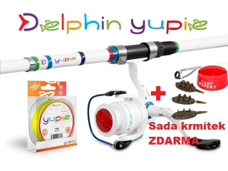 Dětský set Delphin YUPIE ‎ 180cm + 3T + 0,25mm + Sada krmítek ZDARMA
