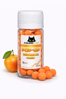 FishingCat Mirabelka + Med 8mm 35ml Pop-Up Boilies