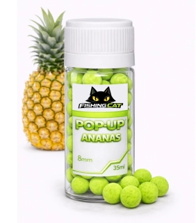 FishingCat Ananas 8mm 35ml Pop-Up Boilies