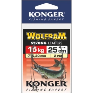 Konger Wolframové lanko 25 cm 15 kg 2ks