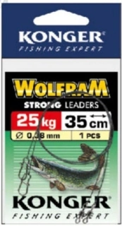 Konger Wolframové lanko 35 cm 25 kg 2ks