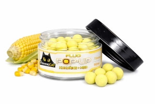 FishingCat Kukuřice + Med 11mm 60ml Pop-Up Boilies