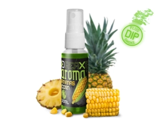 Dipovací sprej Delphin AromaX/30ml Kukuřice-Ananas/fluo zelená