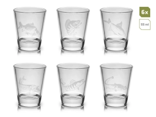  Set skleněných skleniček Delphin SHOTY 6v1 6x55ml